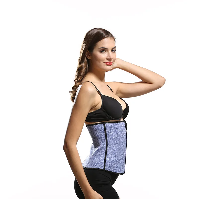  waist trainer corset shaper with strain elastic back support sweat belt trimmer neoprene