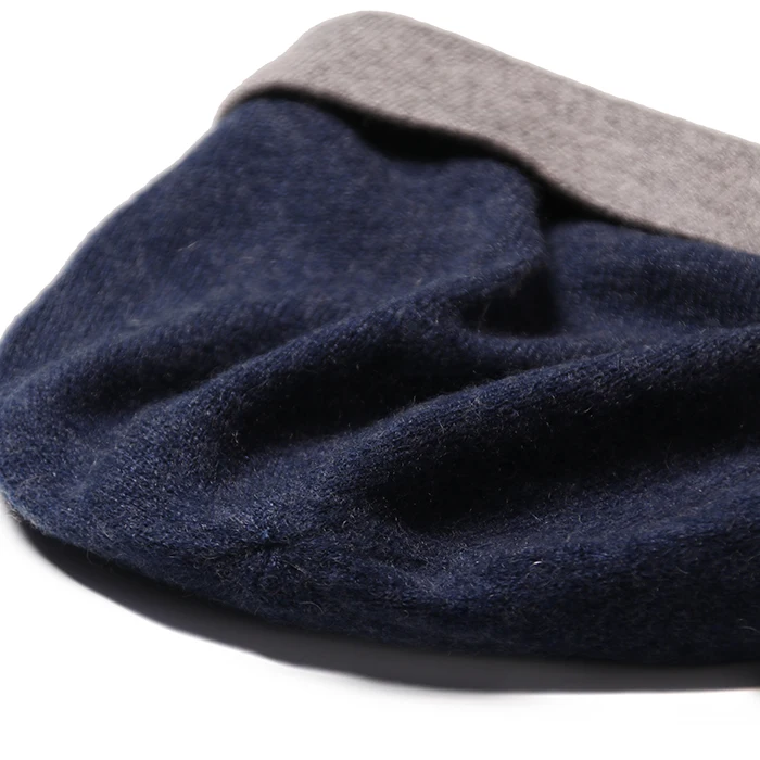 Лидер продаж, однотонная кашемировая вязаная шапка, зимняя облегающая шапка для женщин и мужчин