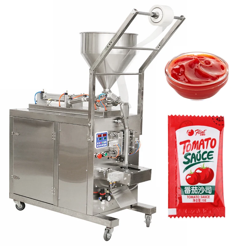 Multi-function Cheap Price Envasadora Vertical Automatic Packaging Sachet Tomato Filling Making Ketchup Liquid Packing Machine