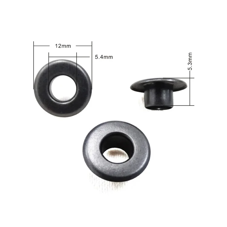 Плоская поверхность, вьющиеся поля, медное латунное кольцо, кнопка, круглая застежка, люверсы на заказ