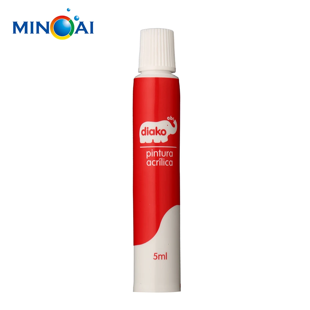 Offset Printed Laminated Acrylic Oil Paint Tube Packaging