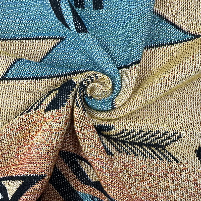 LOW MOQ Quick Customization Tapestry Throw Blanket  Custom  Woven  Blanket