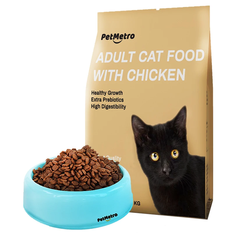 Сухой корм для кошек с ароматом курицы для взрослых кошек