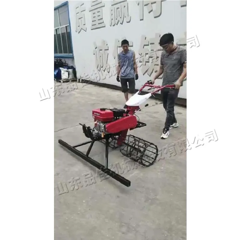 Indoor and outdoor road and bridge project floor small portable hand push drum concrete paver