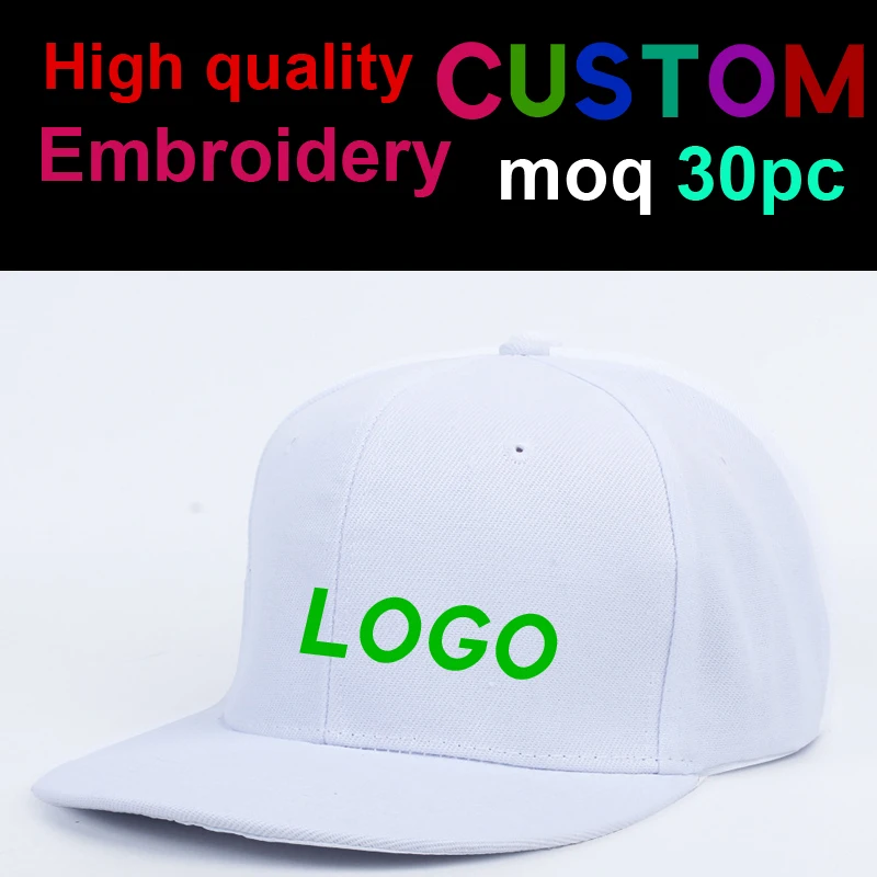 Customized LOGO Classic Hip Hop Embroidery Sports Snapback Cap For Men