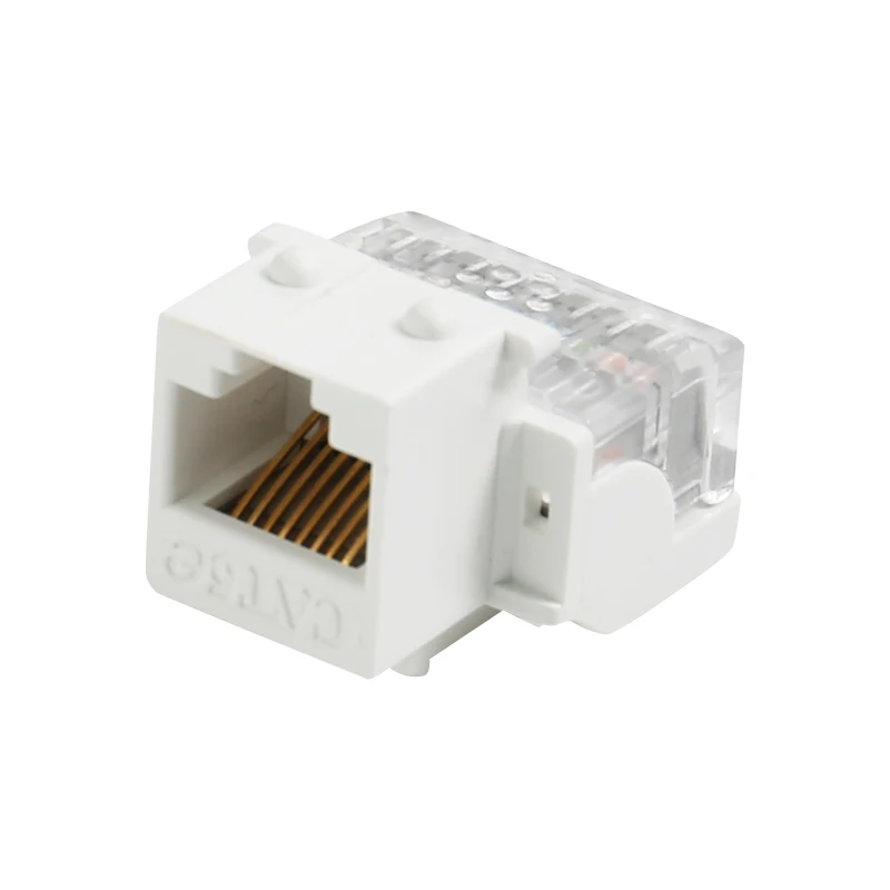 Hot sales cat5e rj45 rj11 utp female keystone jack network module