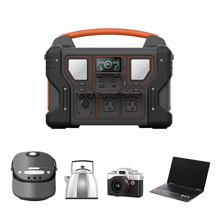MIQ OEM External Battery 500W Mini Generator Portable Powerbank Emergency Power Supply USB AC 230V Station