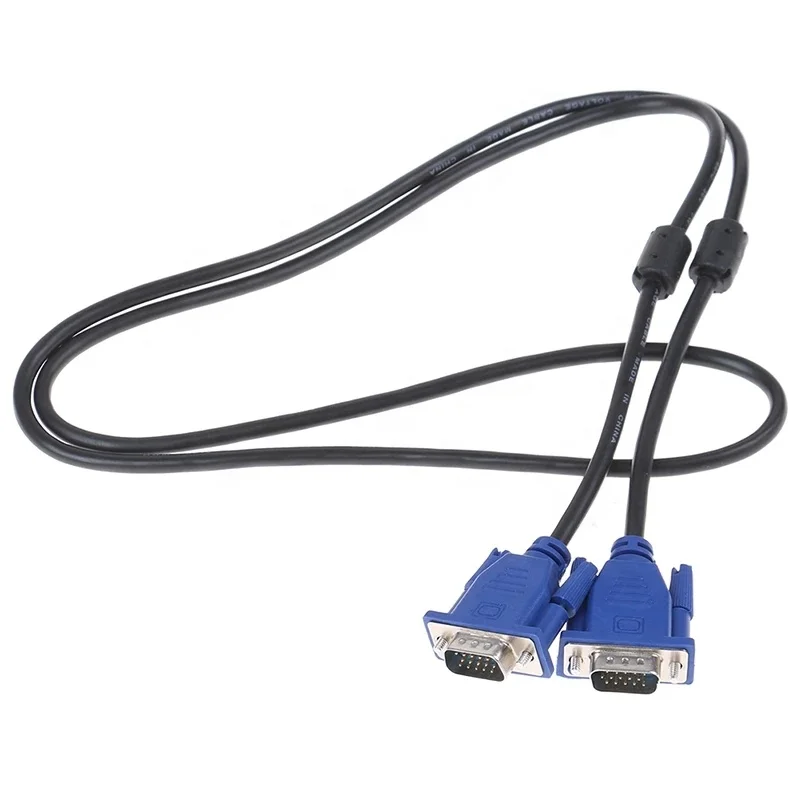 KT 1pcs 1.3M Computer Monitor VGA To VGA Cable With HDB15 Male To HDB15 Male Connector For PC TV Adapter Converter Computer