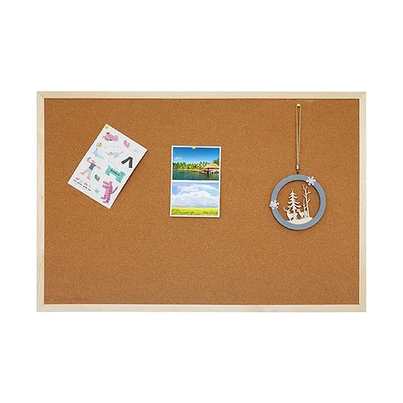 Multi-function Bulletin Board Cork Board with Colored Pins Big Wall Hanging Tack Message Memo Board