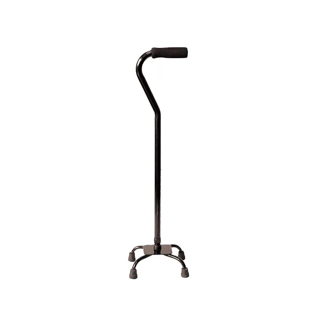 MSMT Lightweight 4-Pronged feet for Extra Stability Quad Cane Offset Cushioned Handle Adjustable Walking Cane for Men Women
