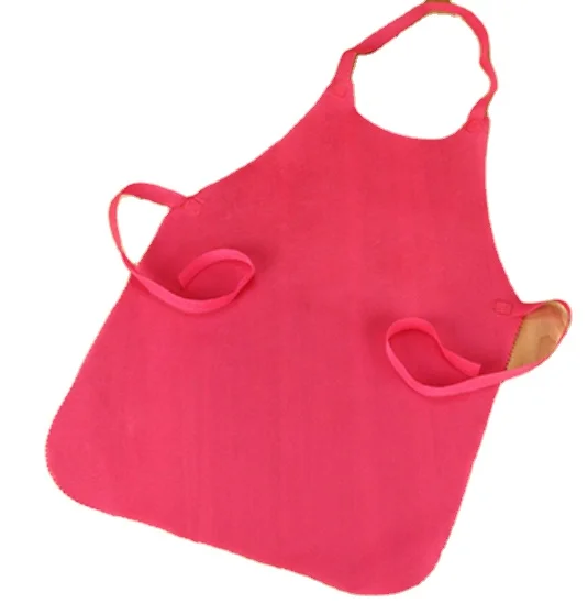 Factory Wholesale Non Woven Hairdressing Bib Waterproof Apron Kids Painting Different colors Disposable Aprons