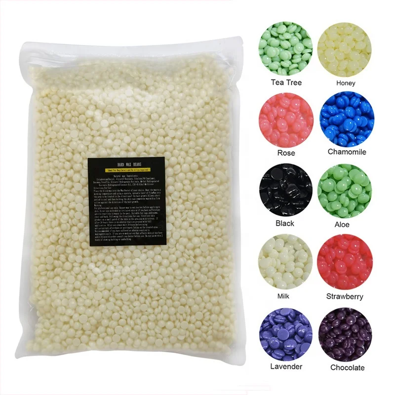 Hot Film Hard Wax Beans Solid  No Strip Wax Bead Depilatory Hair Removal for Full Body