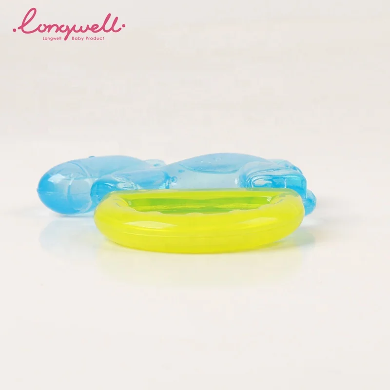 Ningbo Longwell Newborn Teething Infant Rattle Toy EN71 BPA Free EVA Water Filled Baby Teether Animal Horse Rattles And Teethers