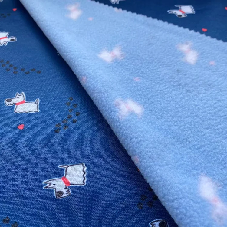 Recycle Polyester Eco Friendly tech fleece One Side Fleece Anti Pilling Circular Knit Textile Fabric For Garment Apparel