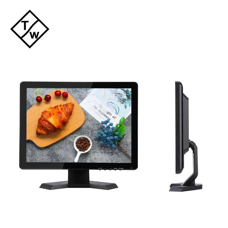 15 inch TFT LCD Monitor 17 inch 19 inch LCD Monitor with Stand VESA Optional