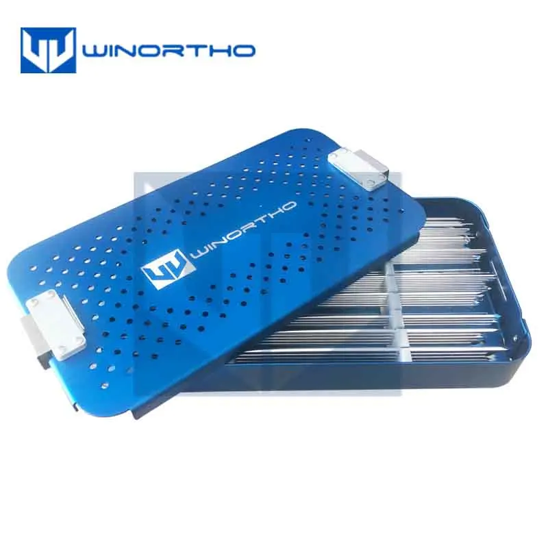 kirschner wire pin box cases racks orthopedics veterinary instruments pet surgical supplies sterilization cases