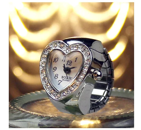 New Heart Wholesale Women Color Finger Gift Diamond Ring Watch Plated Trendy Alloy Gemstone Rings Gold Geometric 5g OUYA 10pcs