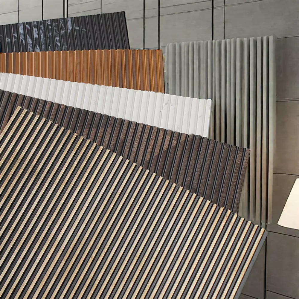 Popular decoration fluted wall panels indoor waterproof ps wall panel with free sample hotel decorative baseboard
