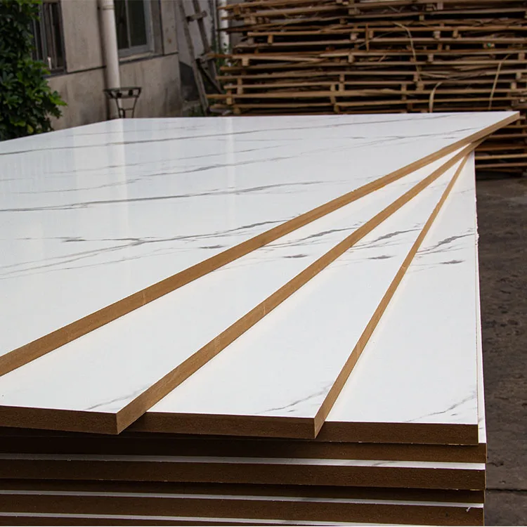 China Factory price sales 3mm 4mm 5mm 9mm 12mm 15mm 18mm 25mm melamine laminated faced MDF fiberboard