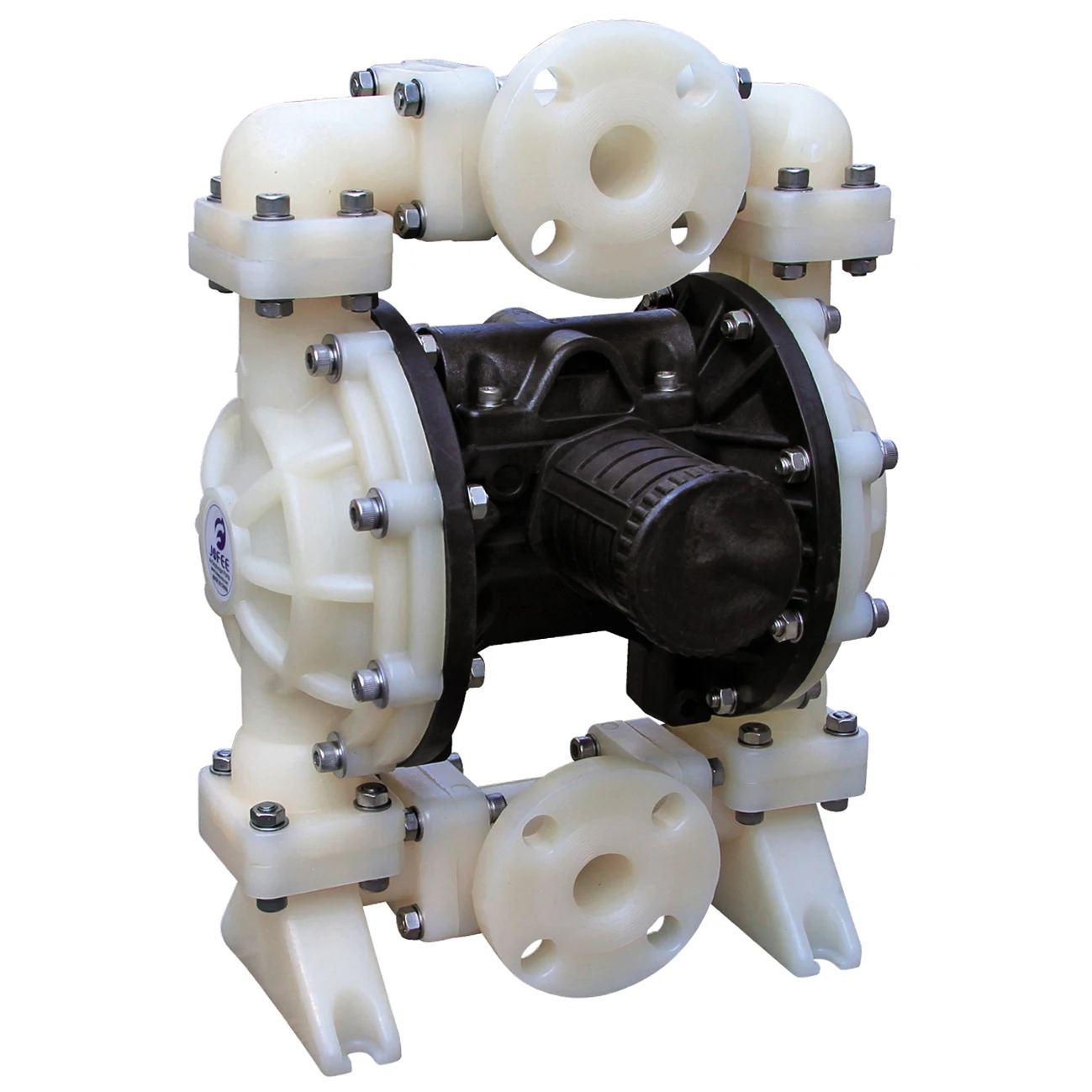 PTFE Santoprene Hytrel FKM Elastomer Membrane Air Operated Pneumatic Double Diaphragm Pump
