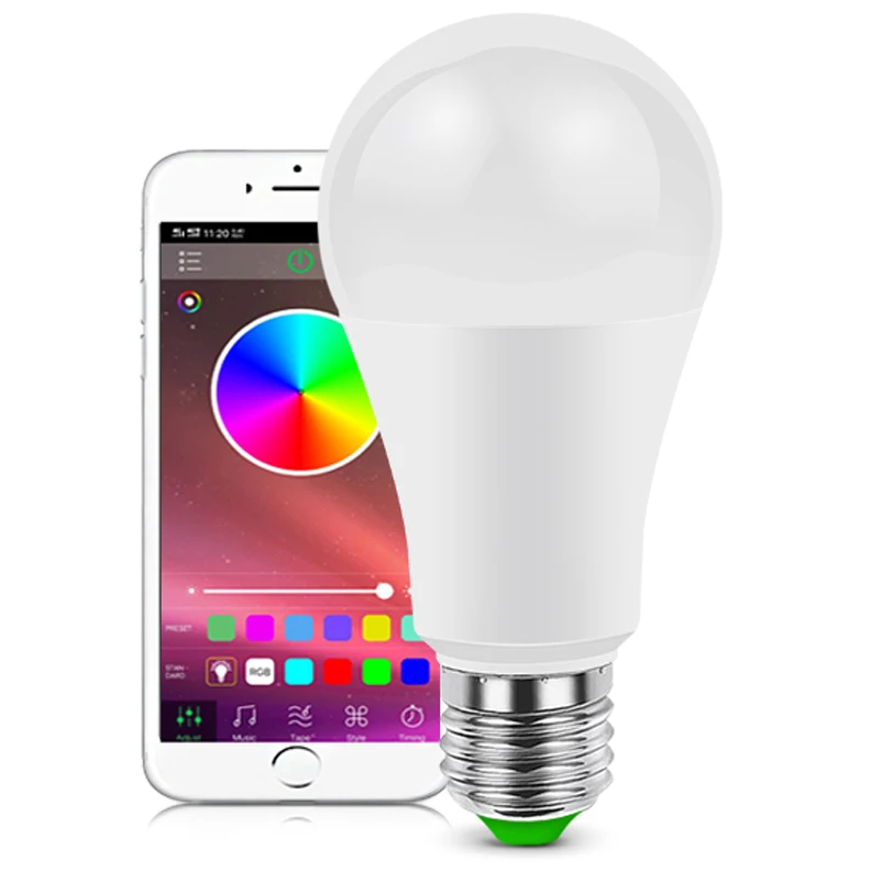 
High Quality RGBCW Ifttt Rechargeable Led Lamp E27 9w Wifi Led Bulb Lights TUYA 