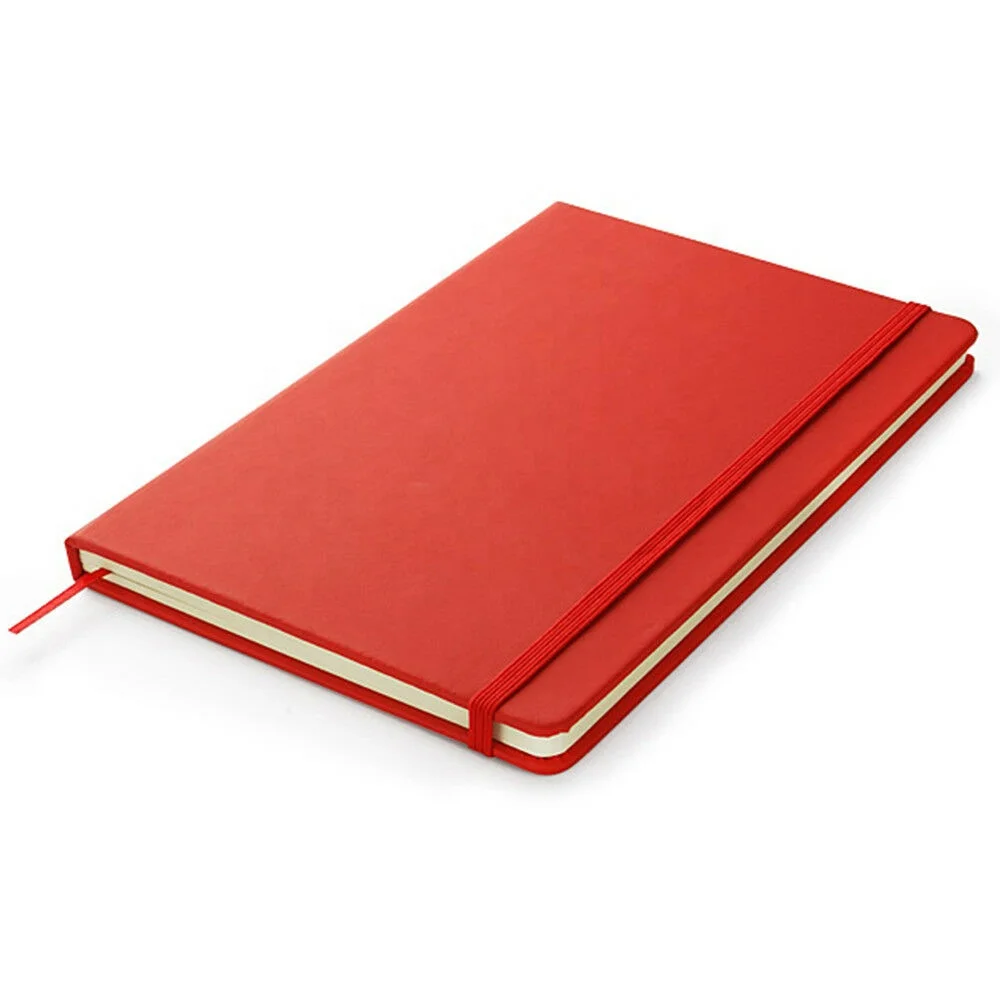 Cheap Bulk Custom Logo Promotion Writing Books Wholesale Customized  A5 PU Leather Paper Notebook With Elastic Strap