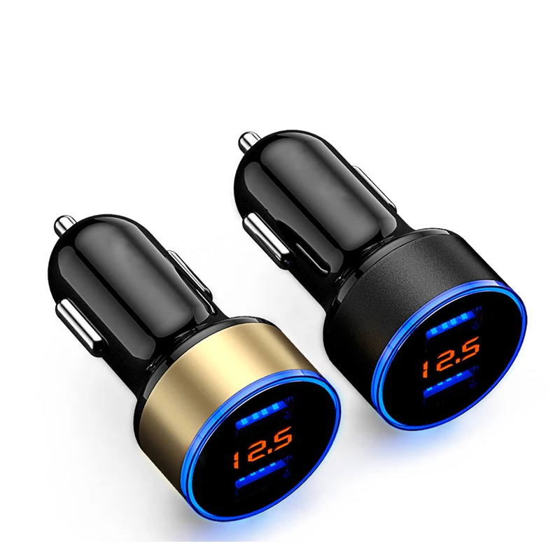 2 порта USB автомобильное зарядное устройство 15 Вт 3.1A адаптер зарядки совместим с сотовым телефоном