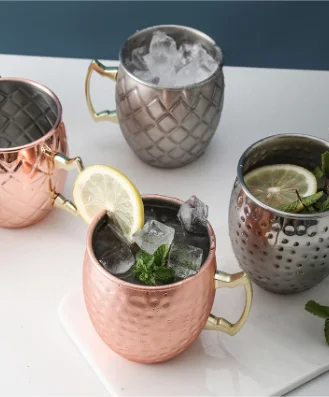 OEM нержавеющая сталь 16 oz МОСКОВСКИЙ Мул медные кружки набор из 4 шт.