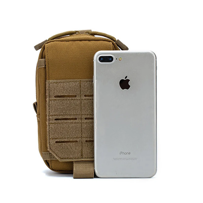 Waistband Double Laser Cut Molle Pouch Tactical EDC Belt Wait Bag Compact Outdoor Multipurpose Mobile Phone Holder