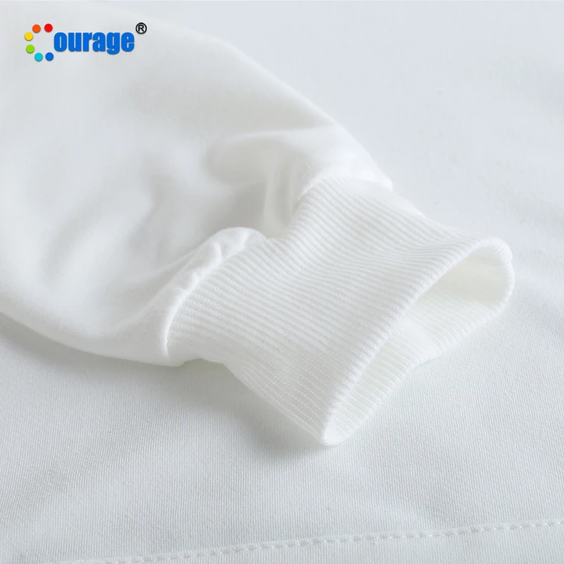 wholesale sublimation white 100% polyester hoodie blank with pocket