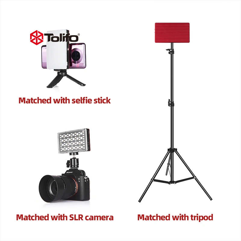 Adjustable lithium battery powered shoot video equipment photographic lighting tripod ringlight led camera light