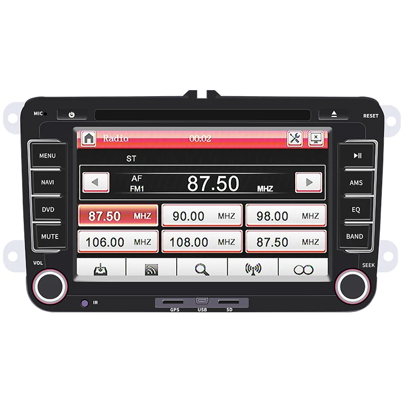 Универсальный 7-ми дюймовый wince 2 din dvr сенсорный экран 800*480 Зеркало Ссылка FM пультом дистанционного управления TF аудио автомобиля dvd плеер стерео для vw