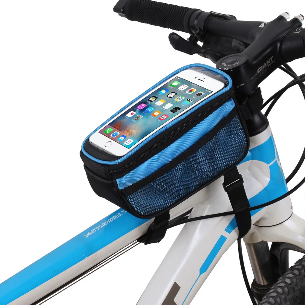 Custom Logo Large Capacity Waterproof Bike Bicycle Top Tube Bag Bike Storage Bag Bike Phone Front Frame Bag