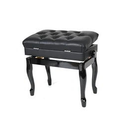 modern adjustable Piano bench with leather seat cushion children stool