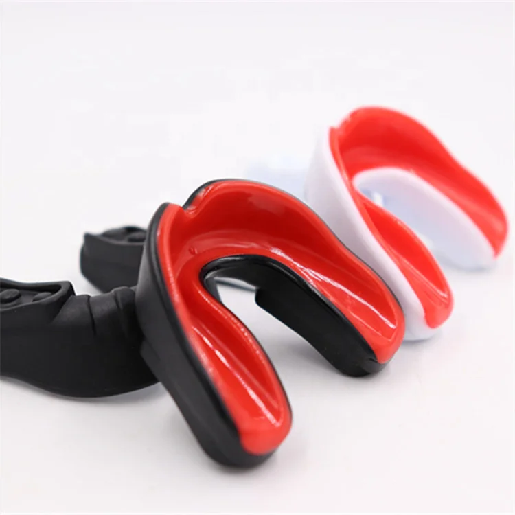 Wholesale Sports Mouth Guards Mouthguards printed Gum Shields Teeth Protection for Boxing MMA Football  HC-M022