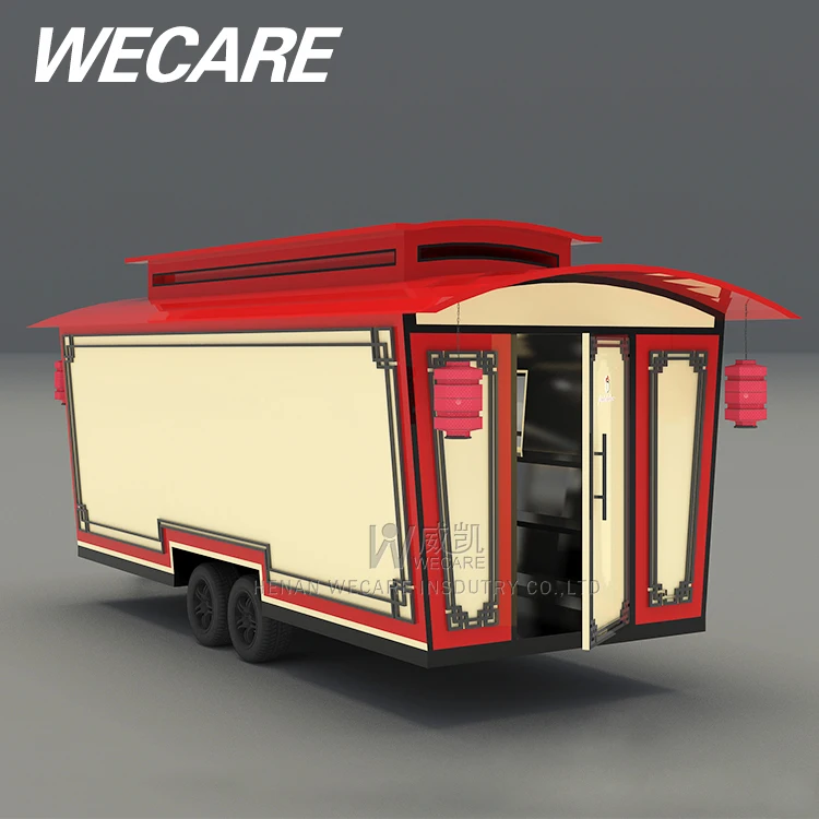 Supply fashion design food trailer taco, fried chicken, fast food kiosk for sale outdoor