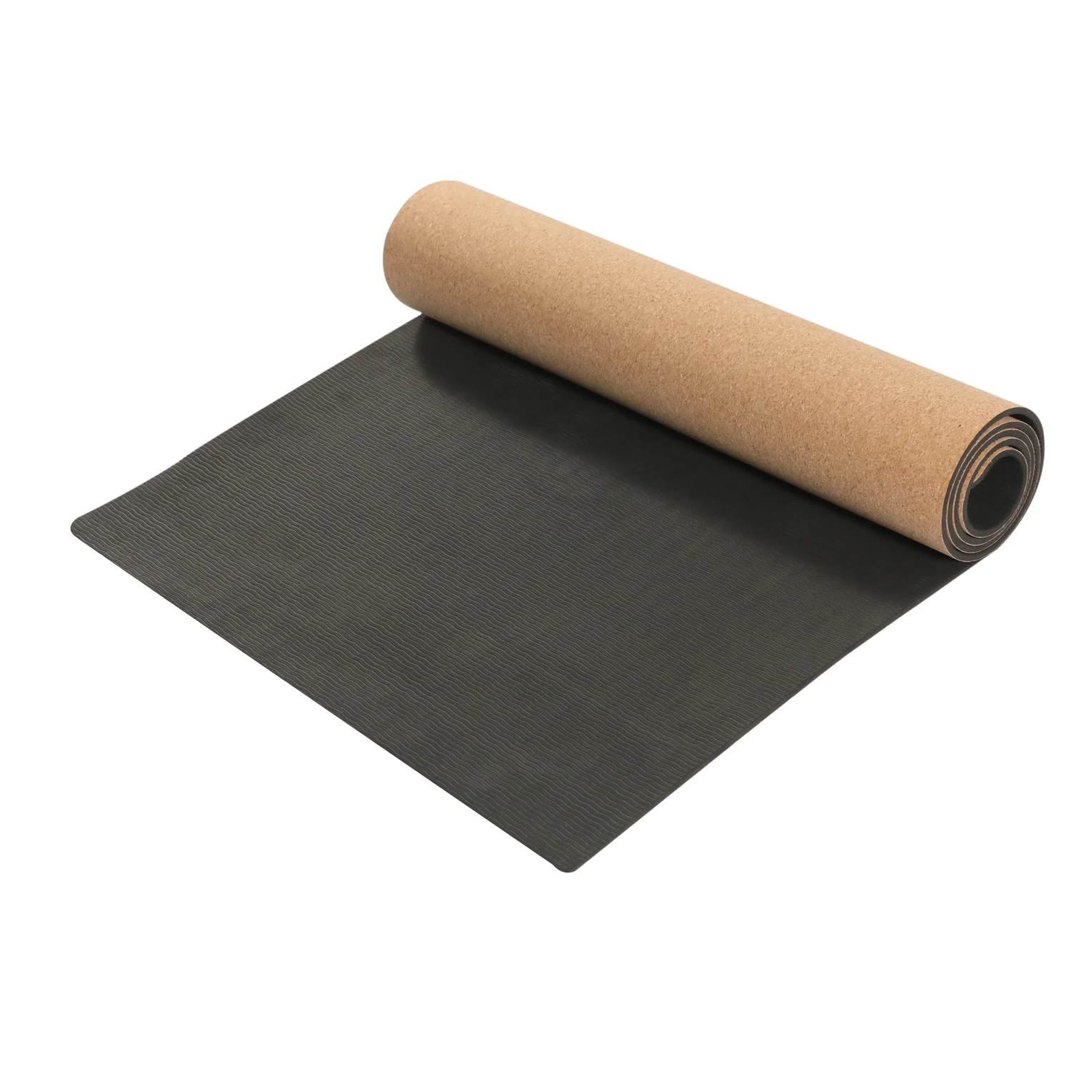 eco one wholesale cheap cork 3-6mm woman jump rope thick custom print pattern yoga mats with carrying bag