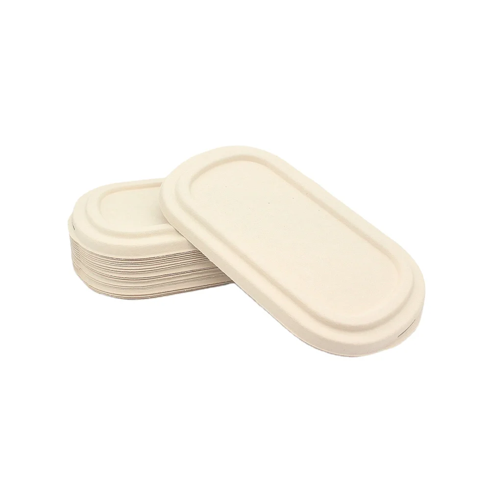  Various Good Quality Bamboo Fiber Biodegradable Lunch Box Lid Environment Disposable Food