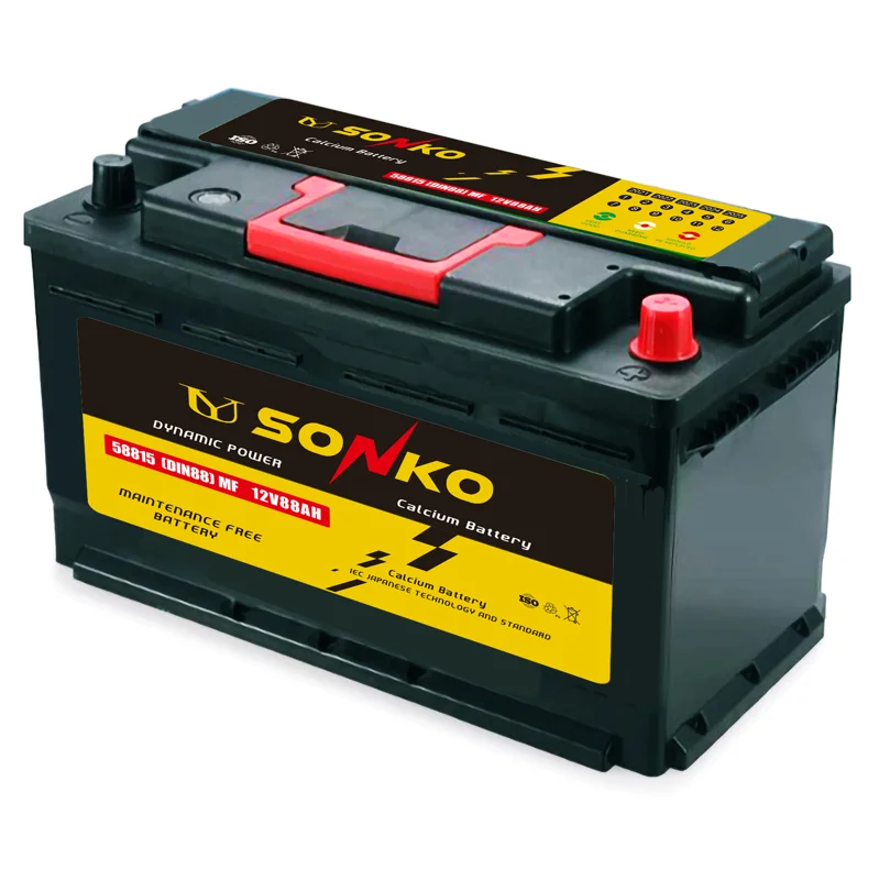 SONKO Car Battery 88Ah DIN88 MF 58815 Truck Auto Battery
