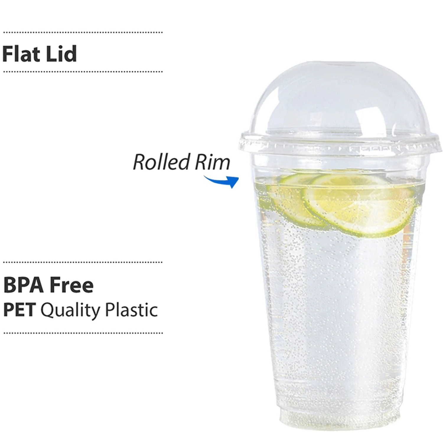 Custom RPET/PET cola sprite drink clear plastic disposable cup for beverage