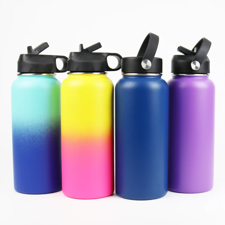  Новая термос с двойными стенками 32 унции из нержавеющей стали Вакуумная бутылка