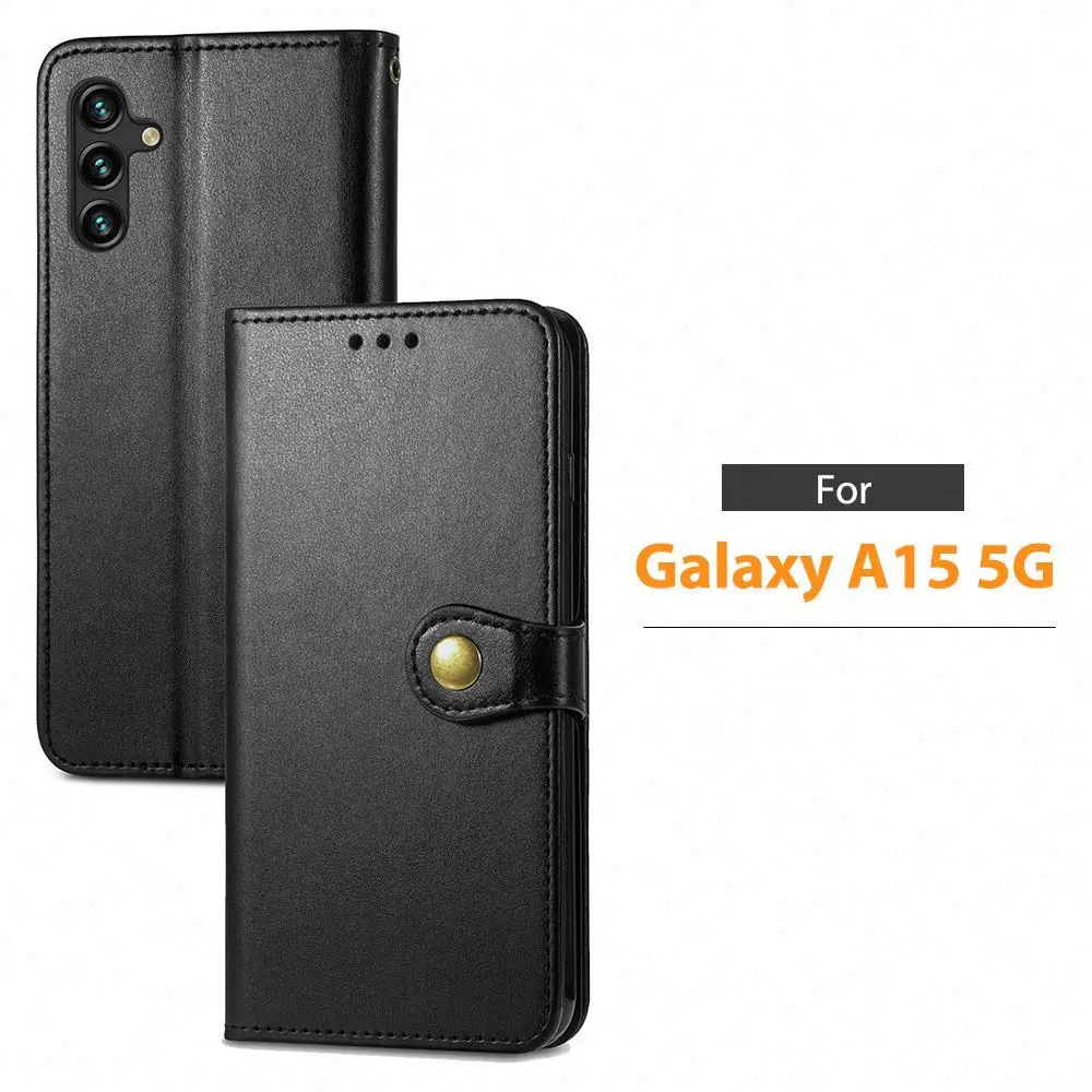 Wholesale Holder Flip Phone Cover For Samsung Galaxy A15 5G Anti Fall Case Drop Wallet Mobile Purse Proof Kickstand
