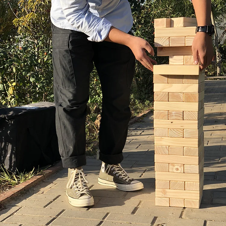  Классическая игра Outdoor Yard для взрослых детей мальчиков и девочек питьевая башня игрушки укладки гигантские деревянные