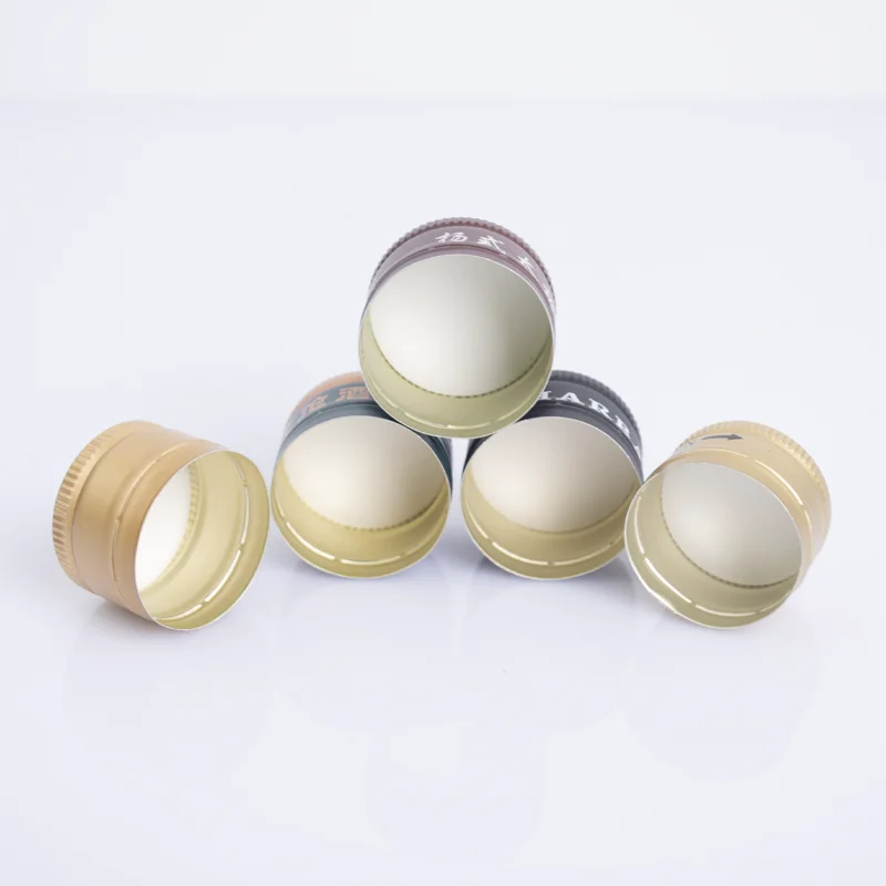 Customized Logo 33-400 28-400 Aluminum Plastic Cap Liquor Vodka Cap Thread Finishes Standard Gpi Screw Cap