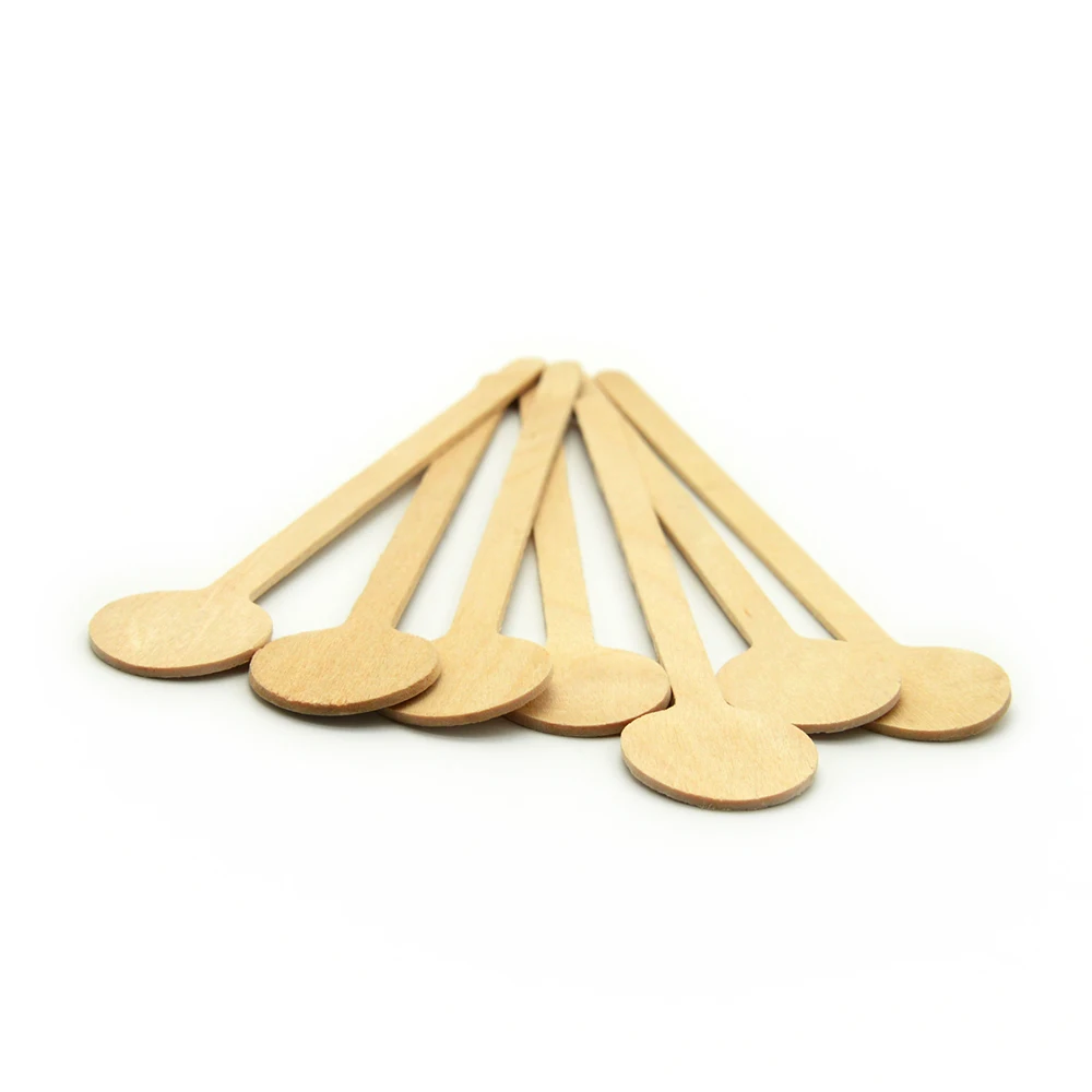 wooden coffee bar spoon Round stick for Coffee & Tea Tools