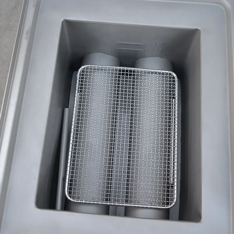 
Commercial Gas Oil Double Cylinder Deep Fryer 10L 