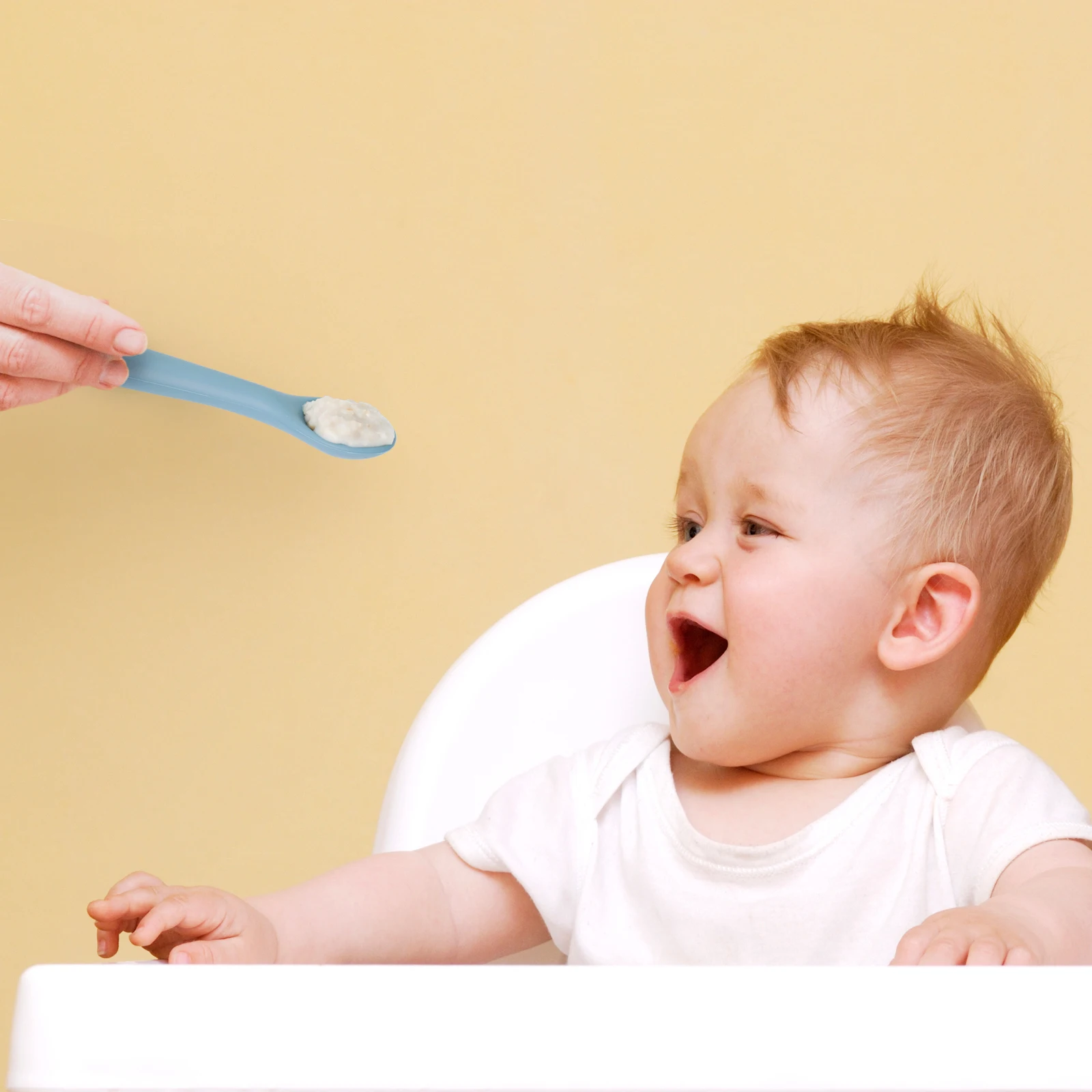 Wholesale High Quality Silicone Kids Spoon Baby Training Tableware Spoon Kids Feeding Soft Spoon Set Silicone