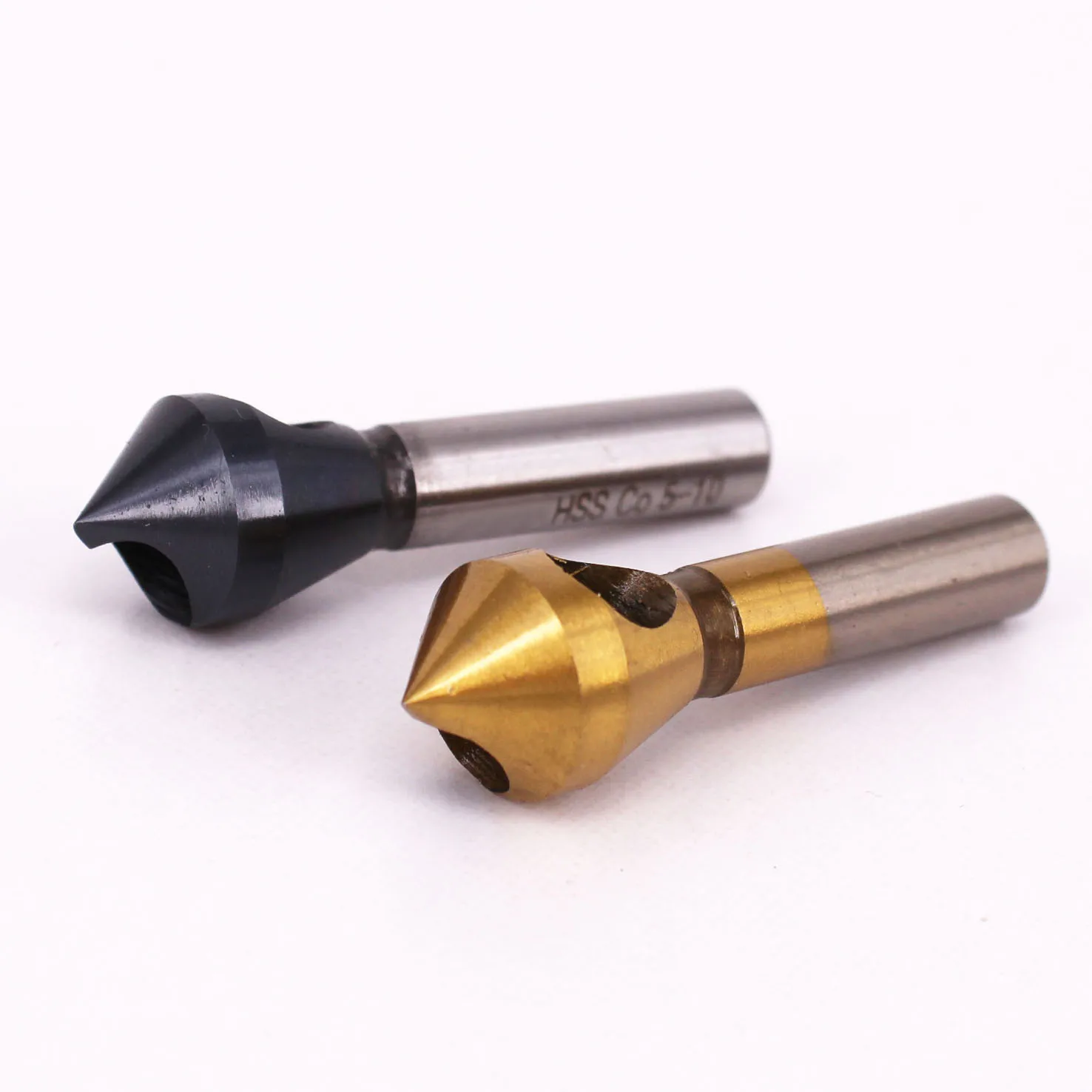 90 Degree 0 Flute Round Shank HSS Countersink Deburring Drill Bit for Metal Counter Sink Drilling