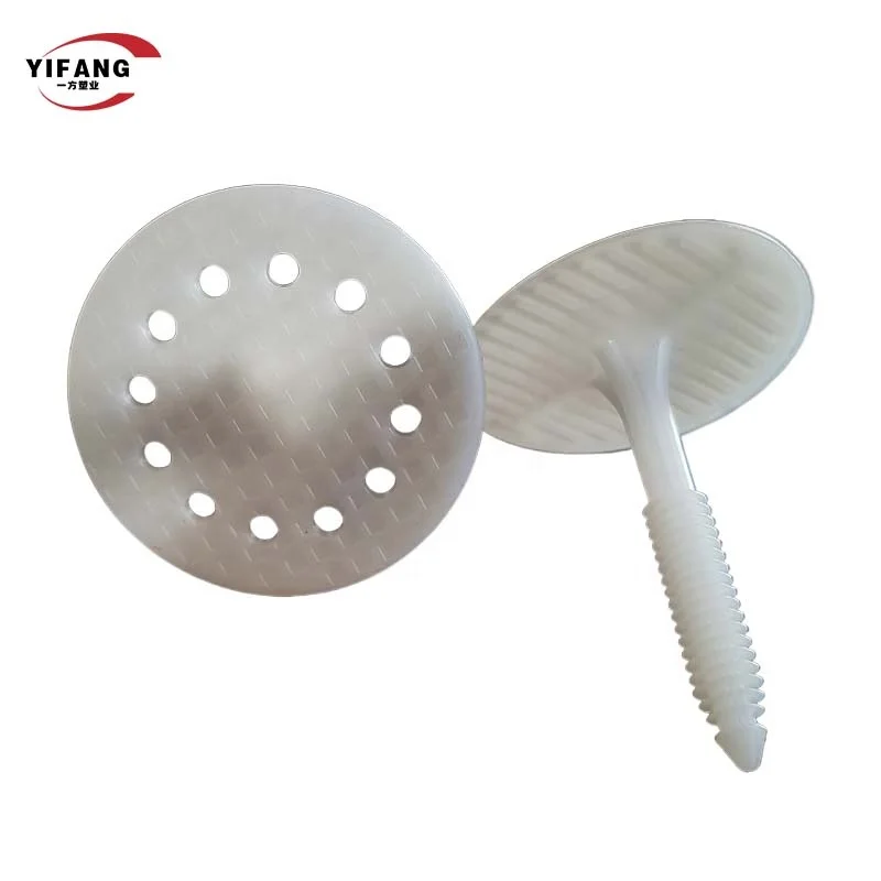 HDPE Insulation Fixing Plug With Plastic Nail Wall Anchor