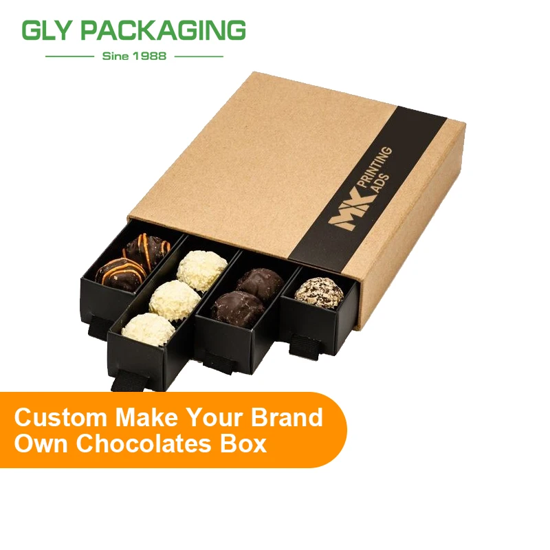 Custom Hot Empty Gifts Chocolate Strawberry Praline Boxes of Trays Insert Valentines